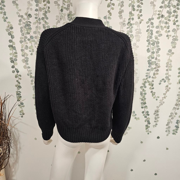 NWOT French Connection Babysoft Satin Bow Cardigan Sz M - Picture 7 of 10